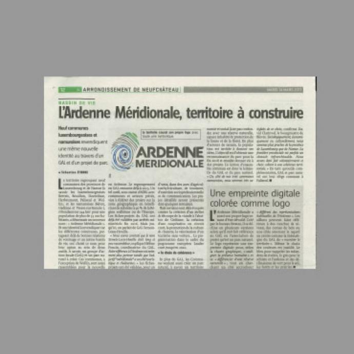 L'Ardenne Méridionale, un territoire à construire - Revue de presse GAL Ardenne Meridionale